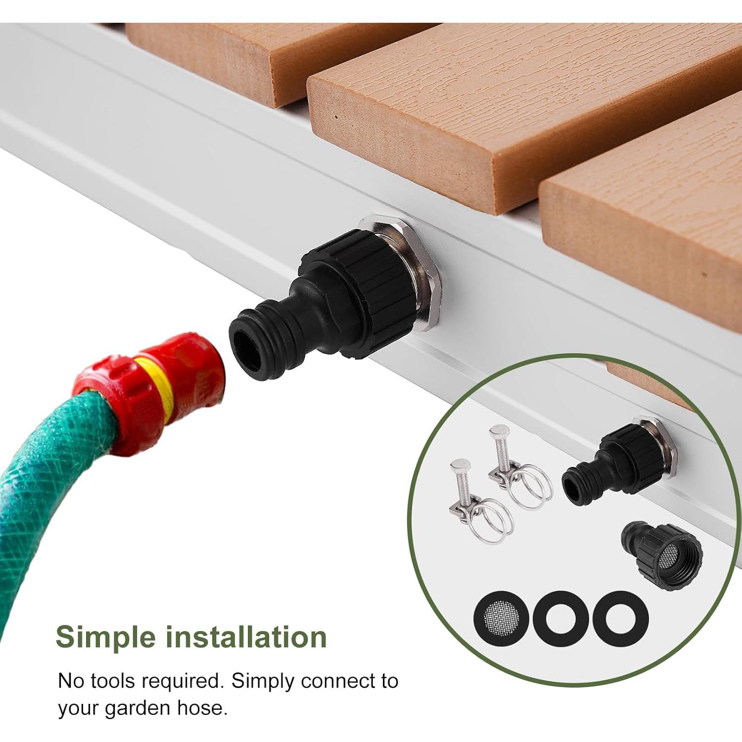 Ducha Exterior Portátil Bsteciar con Altura Ajustable 299 cm