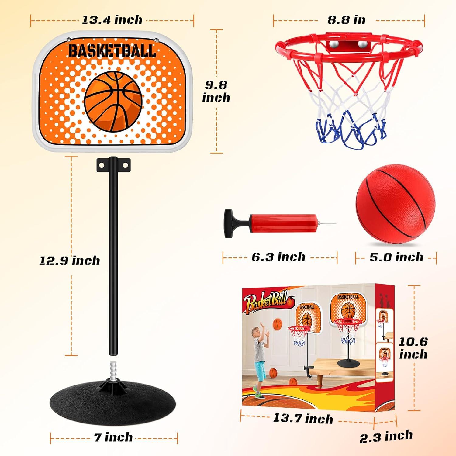 Aro de Baloncesto Mini ZQXJXZ 2 en 1 con Ventosa y Pelotas