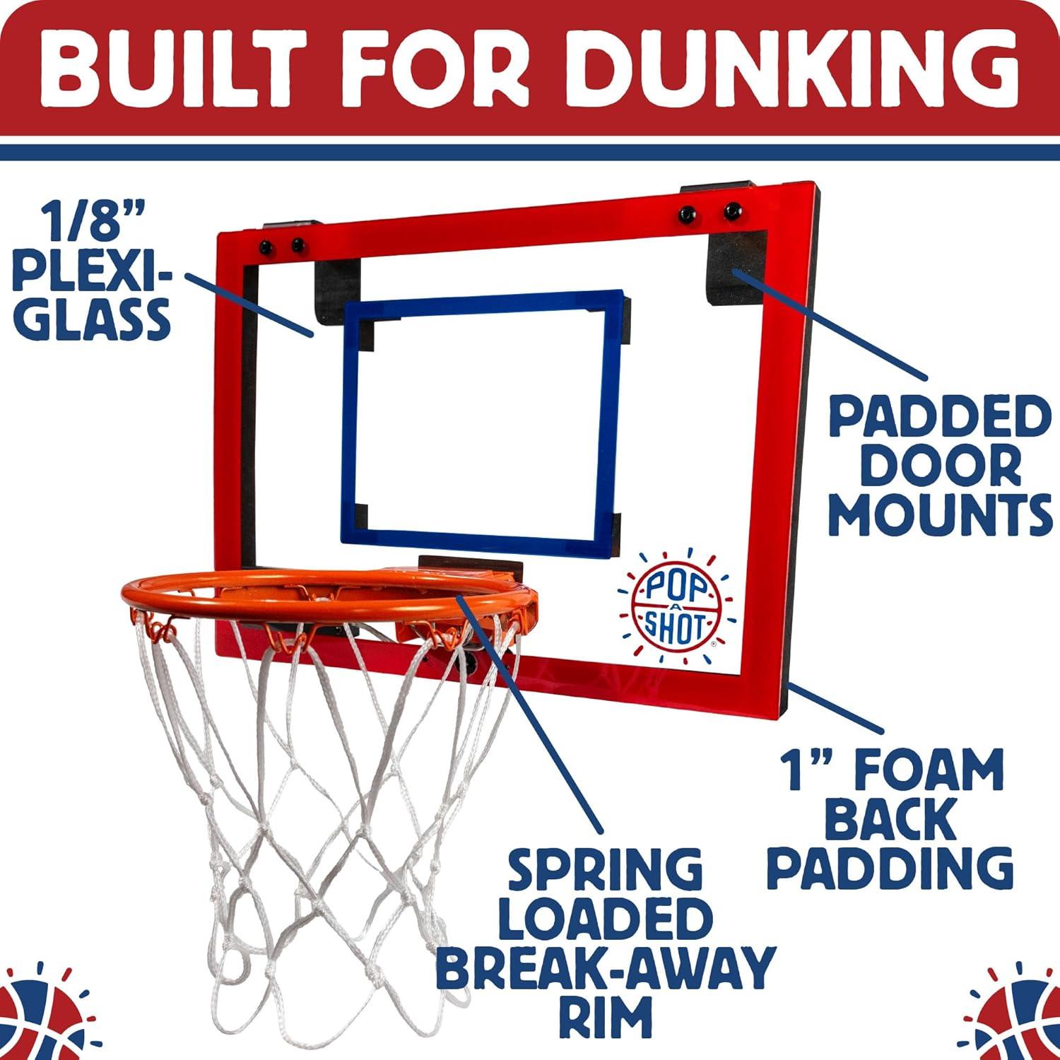 Aro de Baloncesto Mini Pop-A-Shot Super Slam 25.4cm Naranja