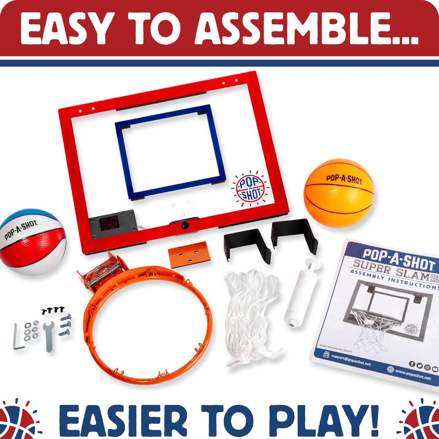 Aro de Baloncesto Mini Pop-A-Shot Super Slam 25.4cm Naranja