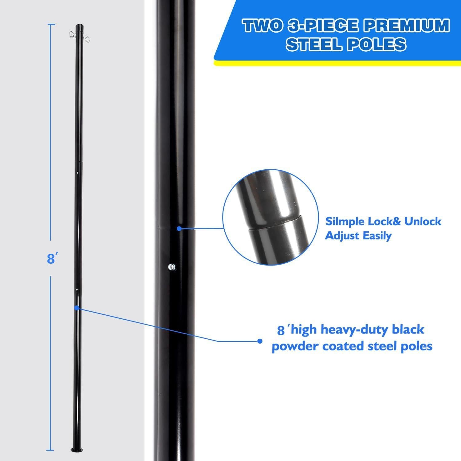 Conjunto Recreativo Voleibol y Bádminton GSE 2 en 1