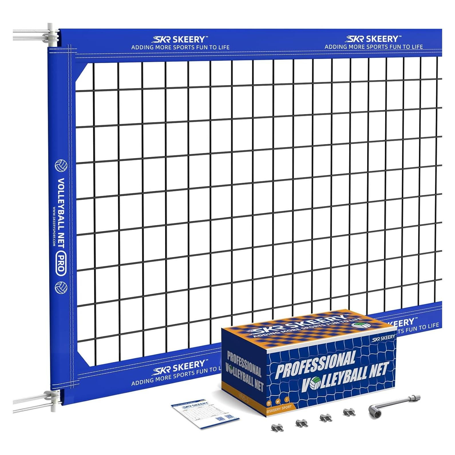 Red de Voleibol Profesional SKEERY PRO 9.5x1m Portátil