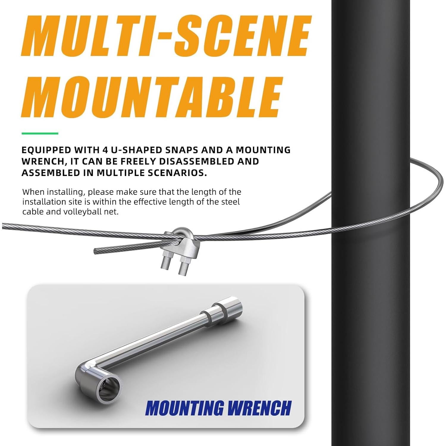 Red de Voleibol Profesional SKEERY PRO 9.5x1m Portátil