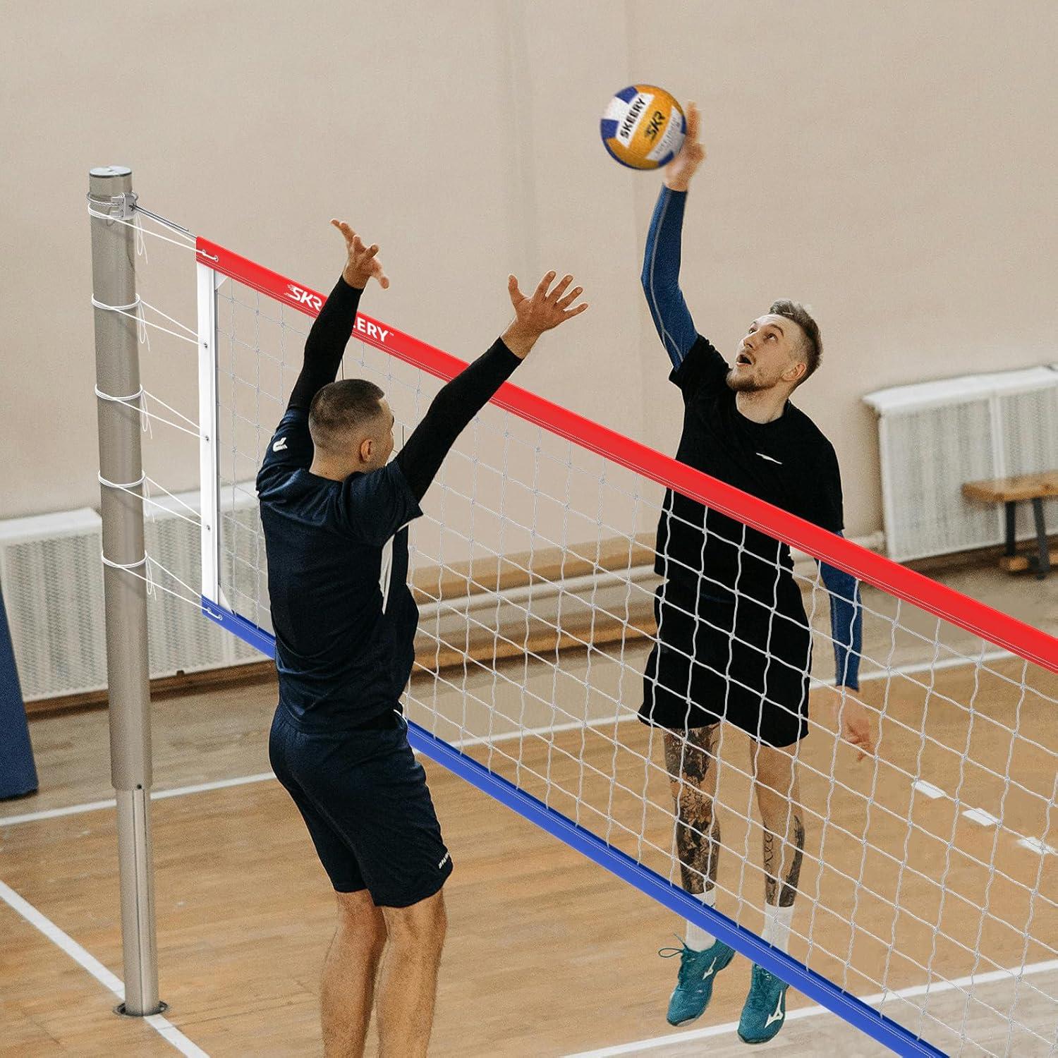 Red de Voleibol Profesional SKEERY 9.75m x 1m Portátil