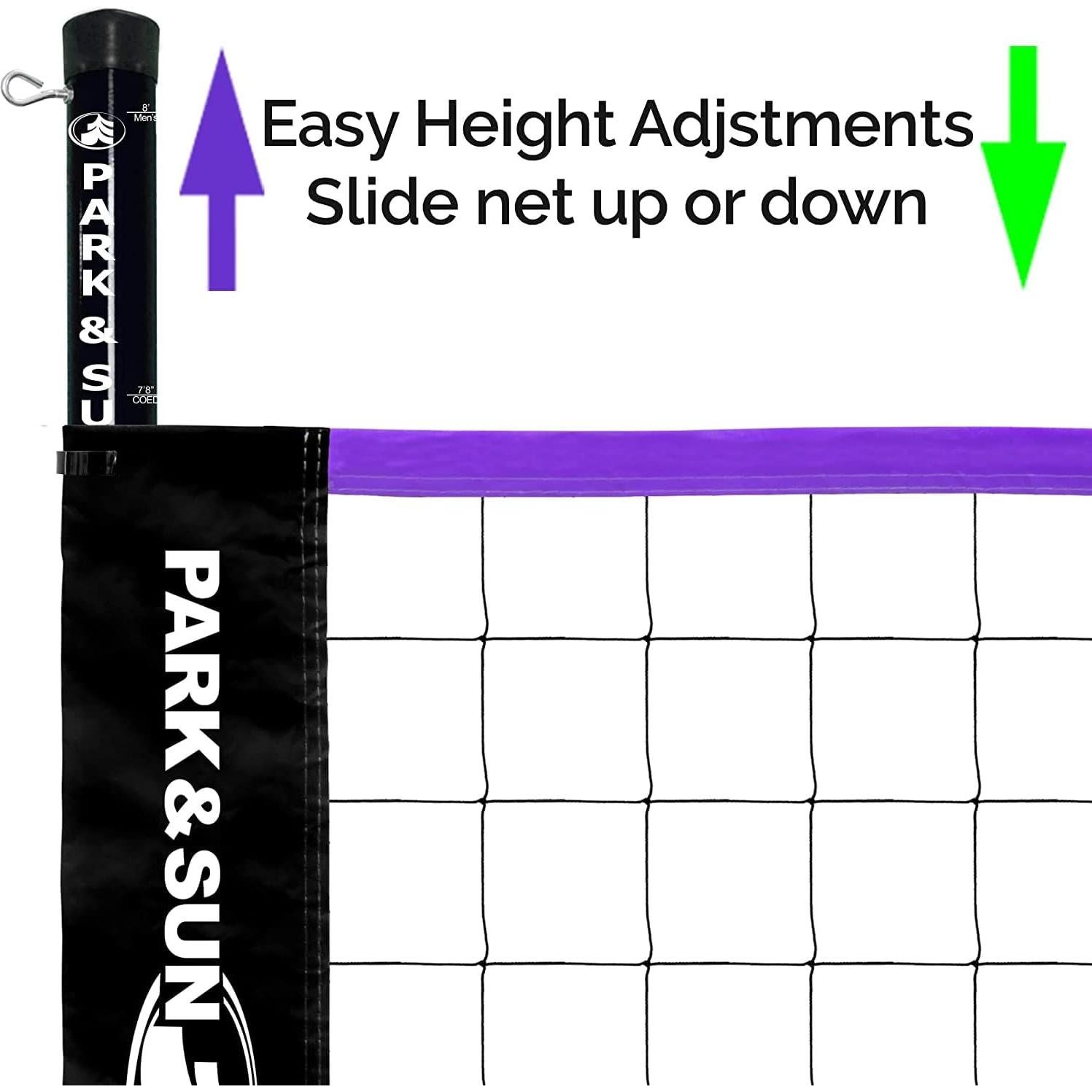 Red de Voleibol Portátil Park & Sun Spiker Sport 9.75m x 0.91m