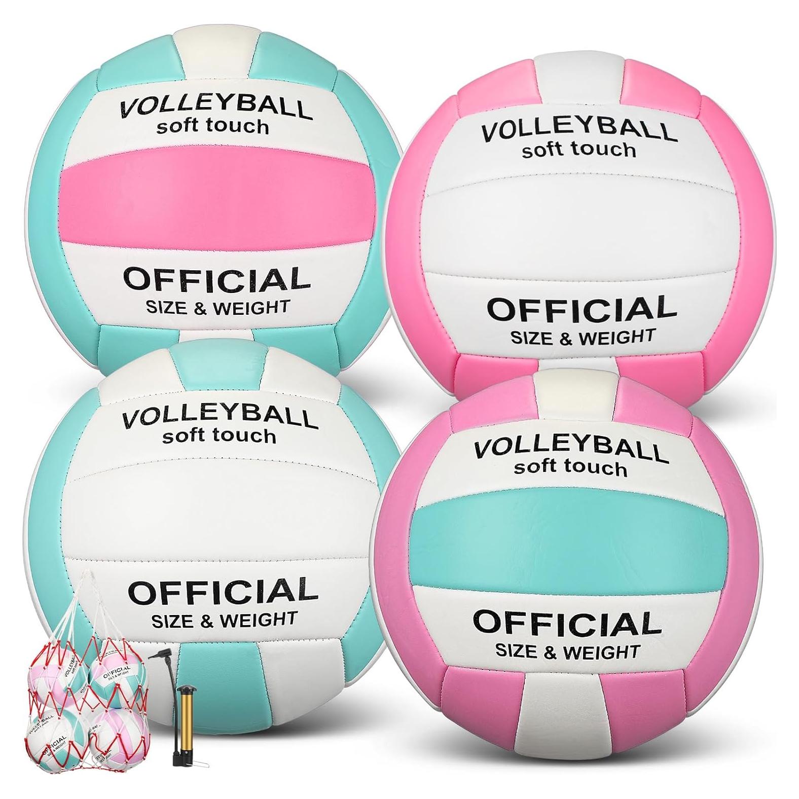 Libima Paquete de 4 Balones de Voleibol Tamaño 5 Suaves