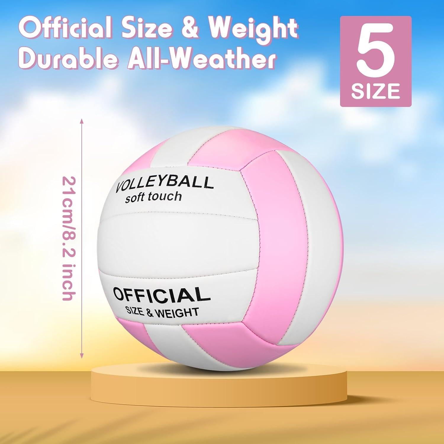 Libima Paquete de 4 Balones de Voleibol Tamaño 5 Suaves