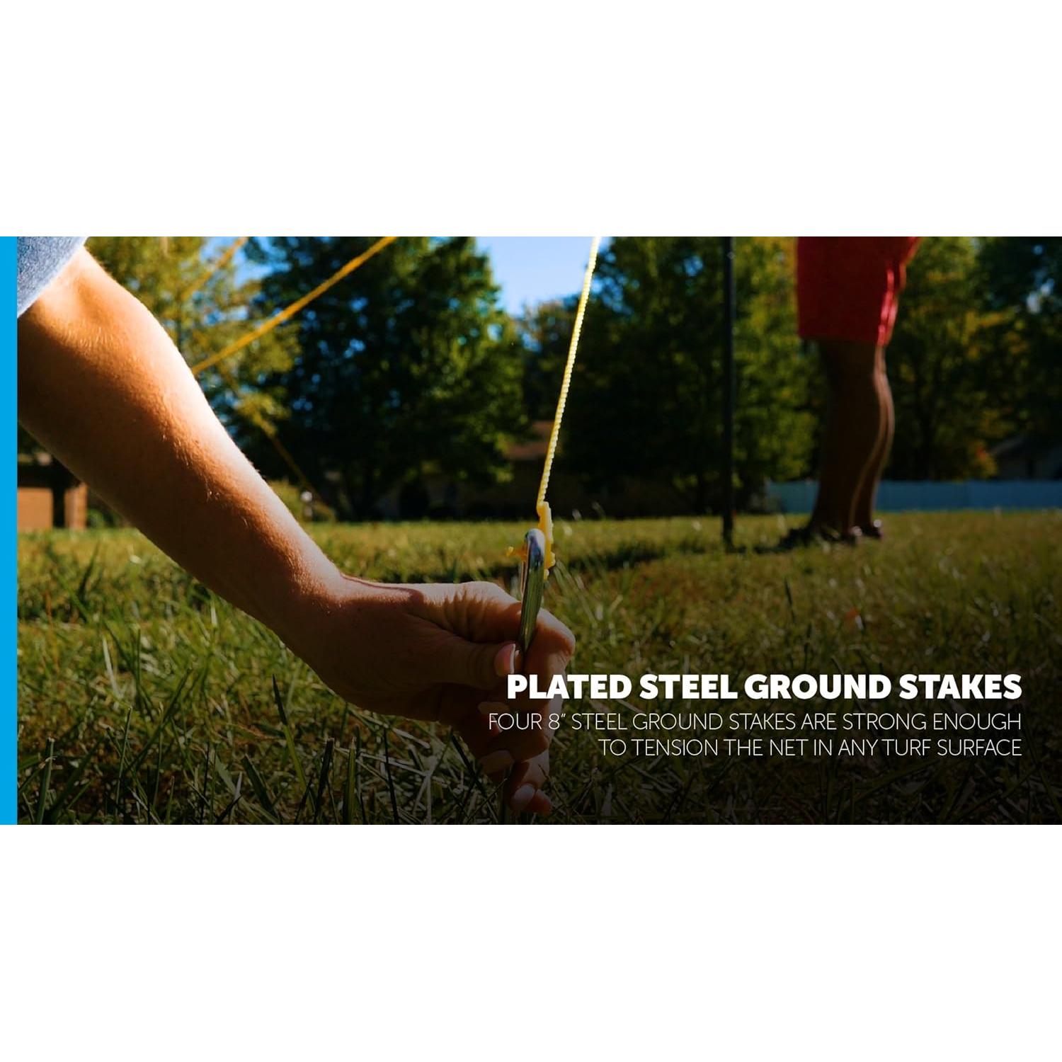 Conjunto de Voleibol Triumph - Poste de Acero, Red 9.75m