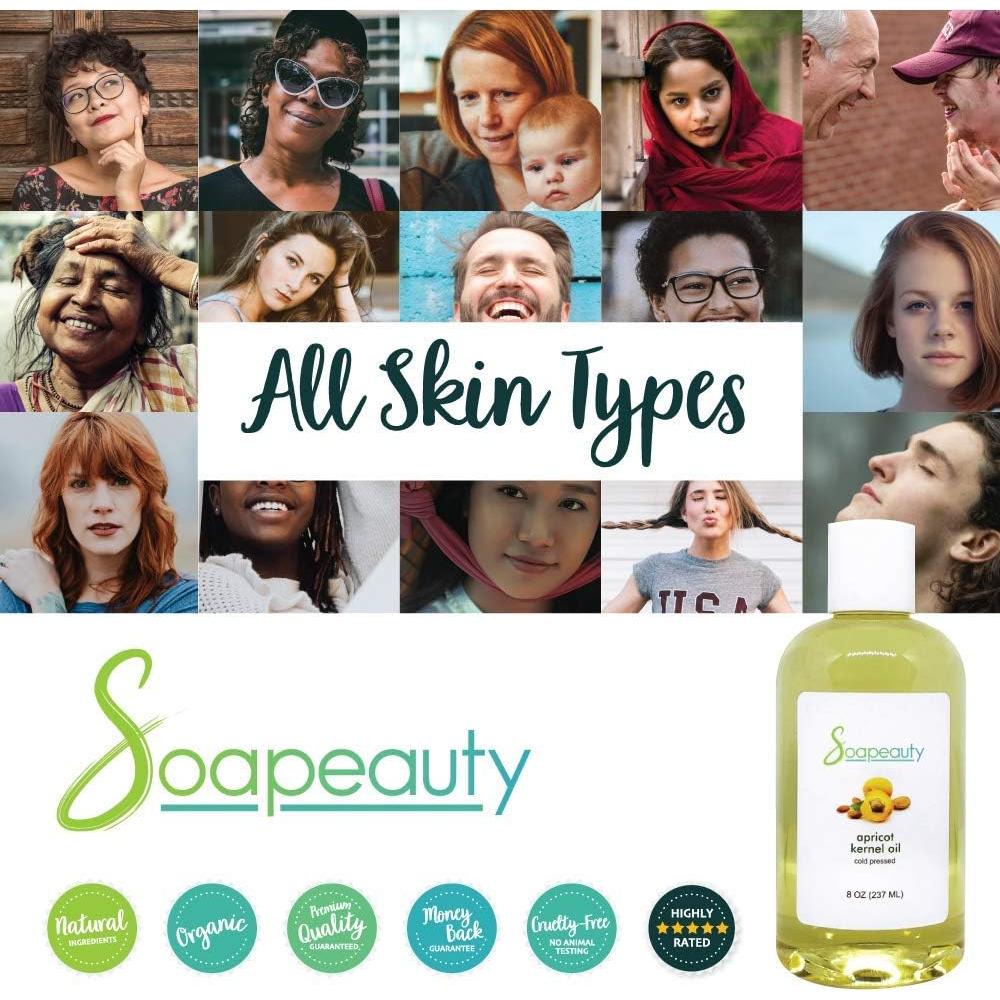 Aceite de Hueso de Albaricoque Soapeauty 473ml Puro Hidratante