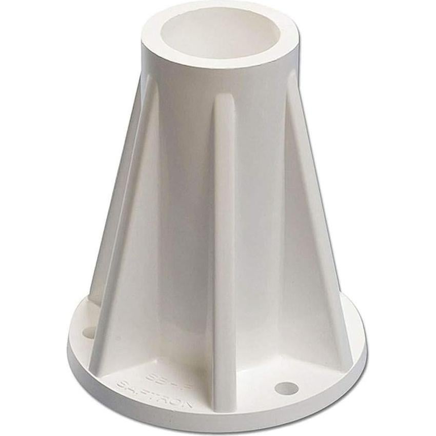 Base de Montaje de Polímero Saftron para Barandillas de Piscina - 4 Unidades