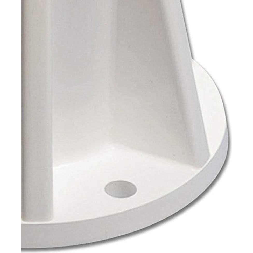 Base de Montaje de Polímero Saftron para Barandillas de Piscina - 4 Unidades