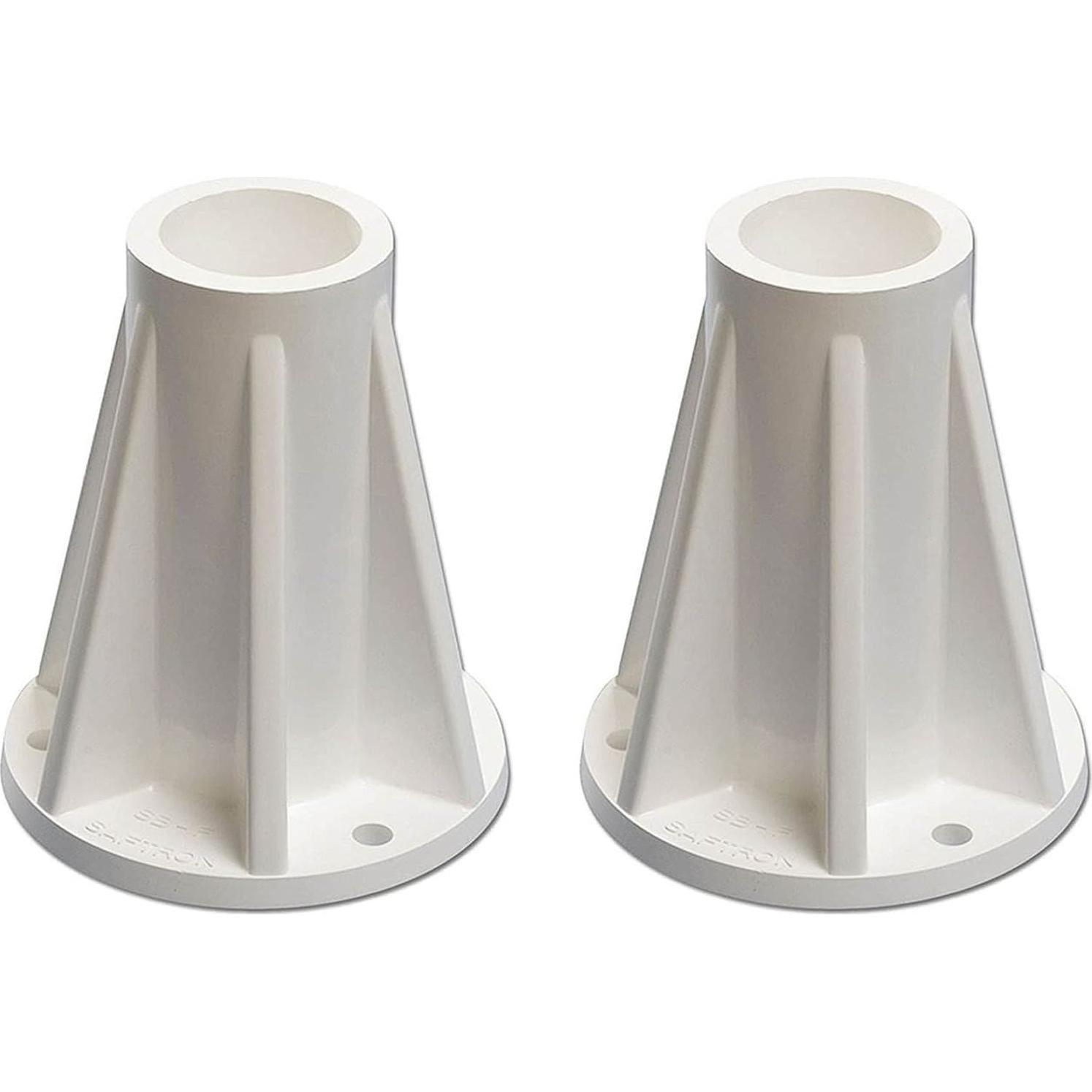 Escalera de Piscina 3 Pasos Saftron Polímero Blanco 61x134.6cm