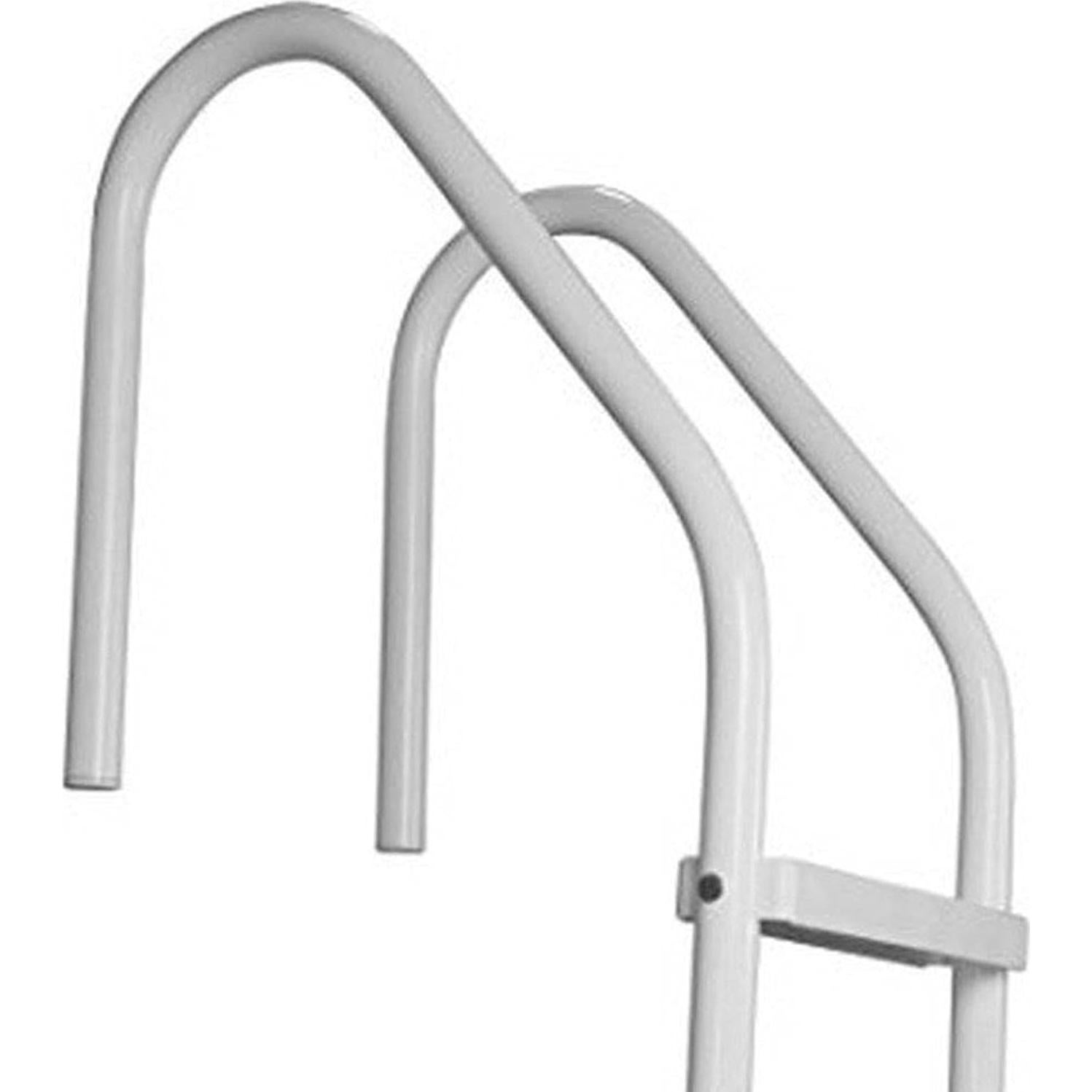 Escalera de Piscina 3 Pasos Saftron Polímero Blanco 61x134.6cm