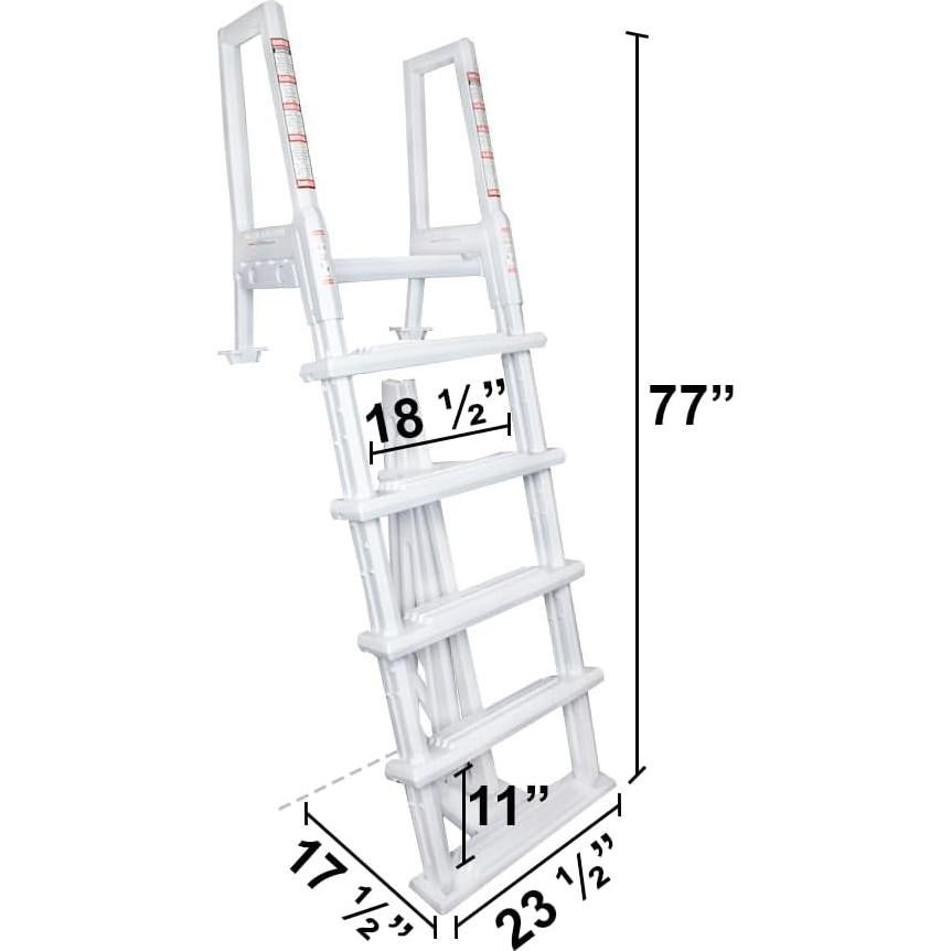 Escalera de Resina Aqua Select para Piscina con Barrera de Atrapamiento