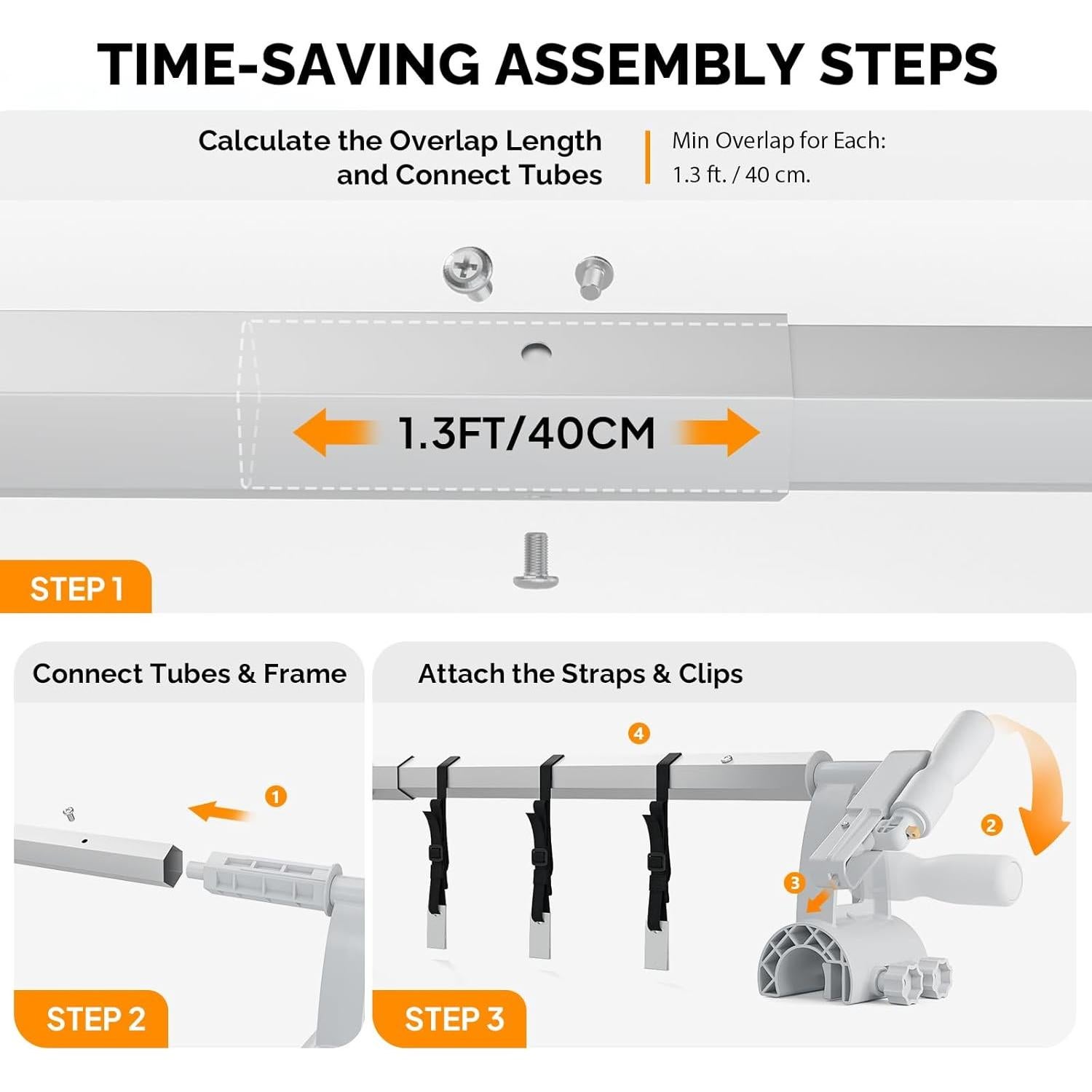 Carrete de Cubierta de Piscina VINGLI 4.88 m Aluminio Ligero