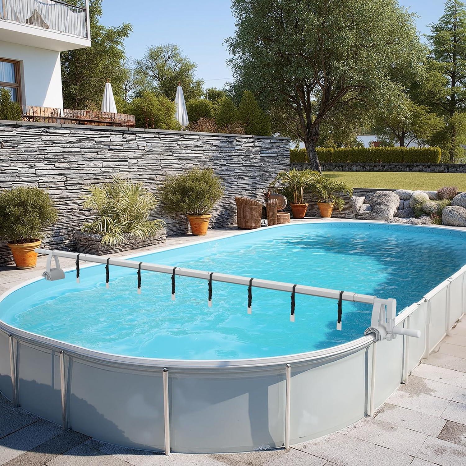 Carrete de Cubierta de Piscina VINGLI 4.88 m Aluminio Ligero