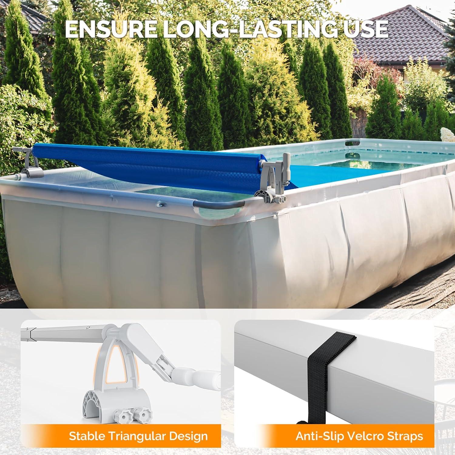 Carrete de Cubierta de Piscina VINGLI 4.88 m Aluminio Ligero