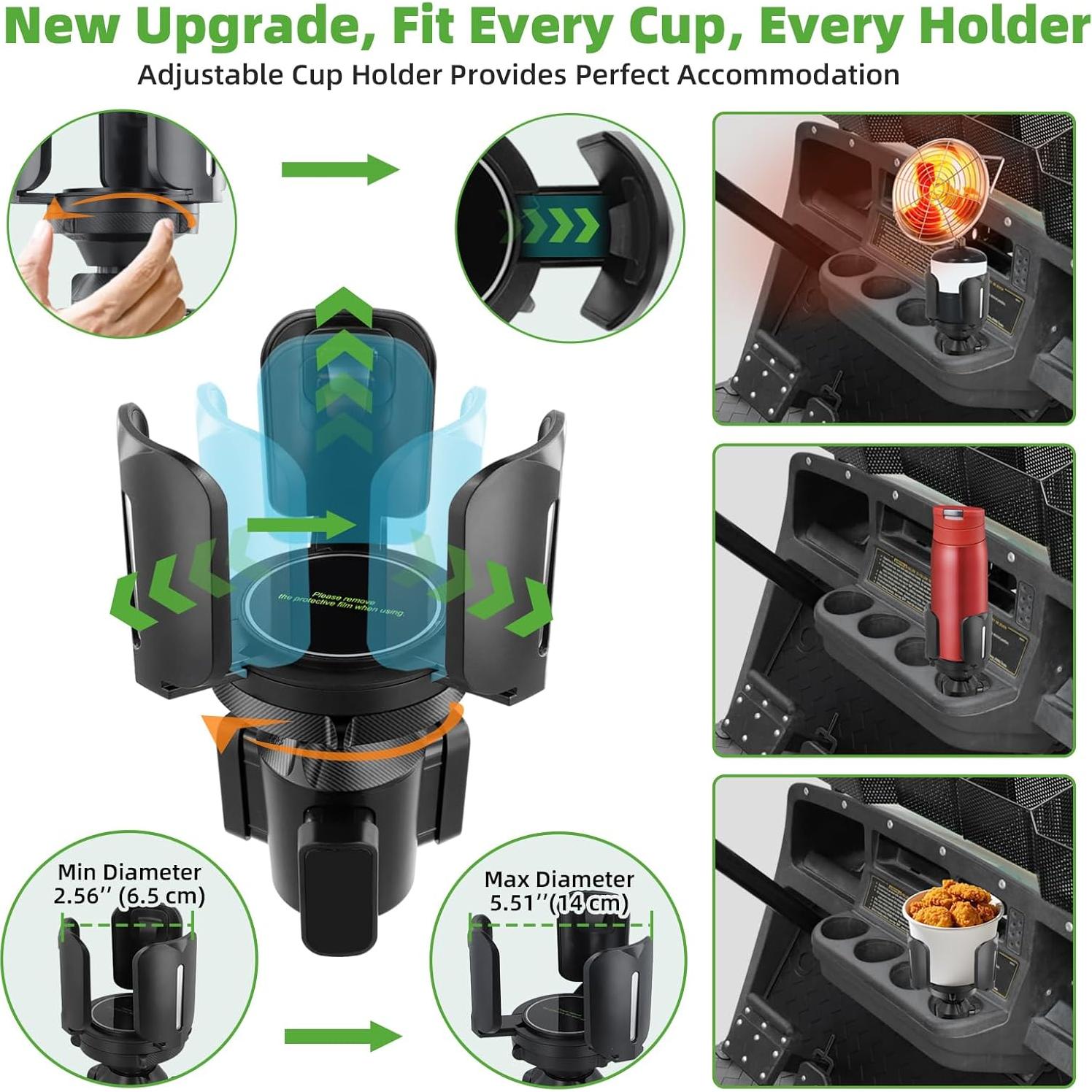 Soporte de Calentador de Carro de Golf Roykaw Universal Ajustable