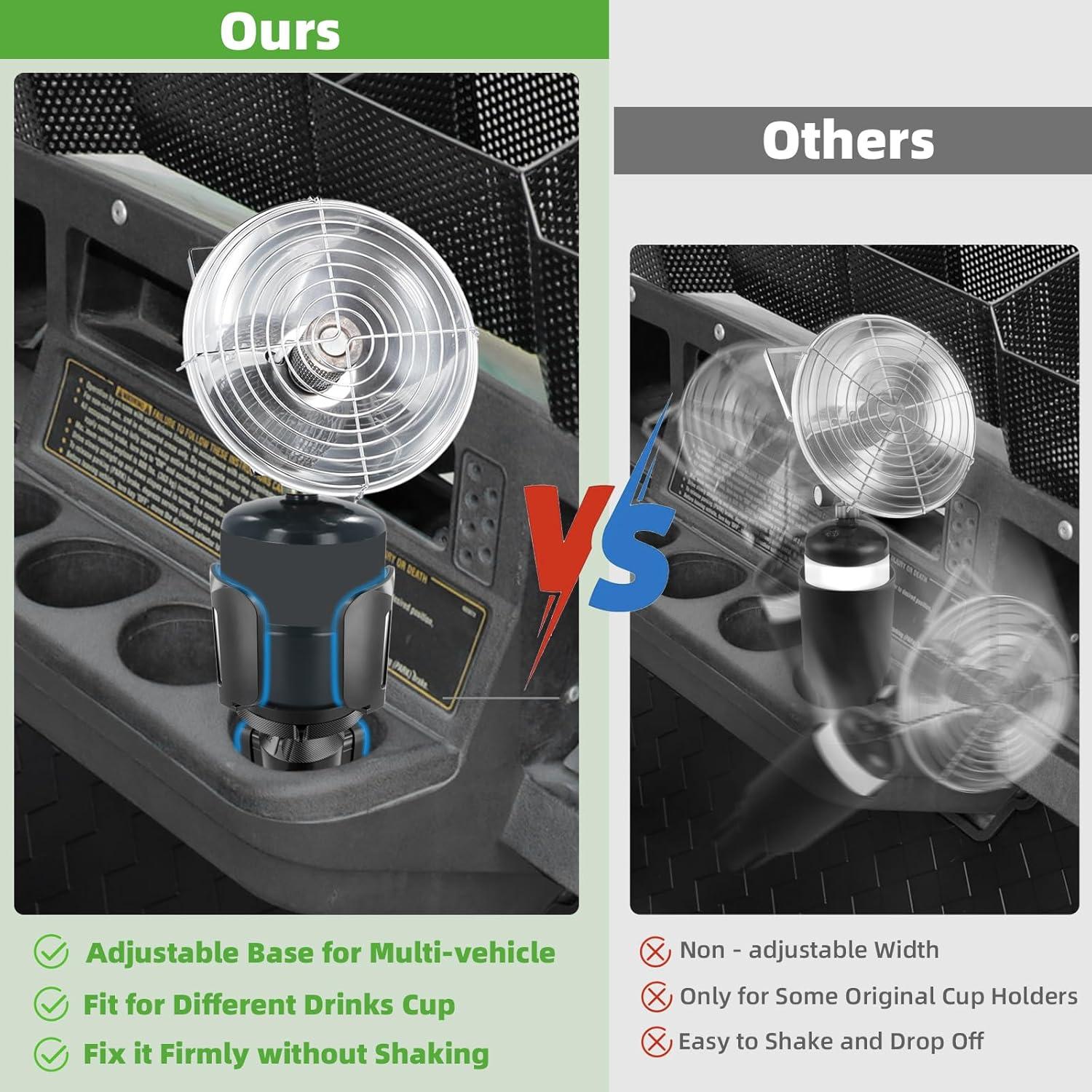 Soporte de Calentador de Carro de Golf Roykaw Universal Ajustable