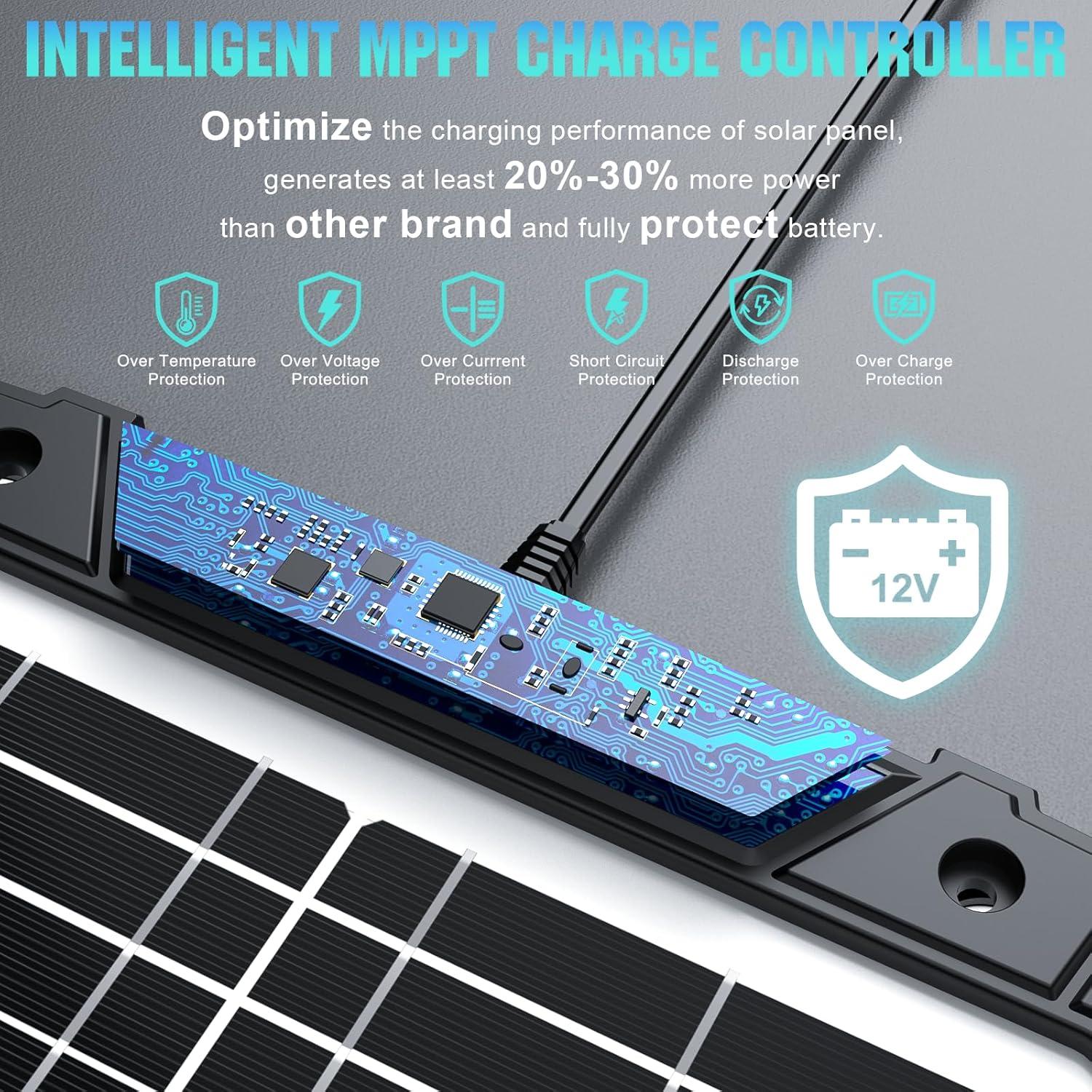 Cargador Solar 20W Sun Energise 12V MPPT para Baterías