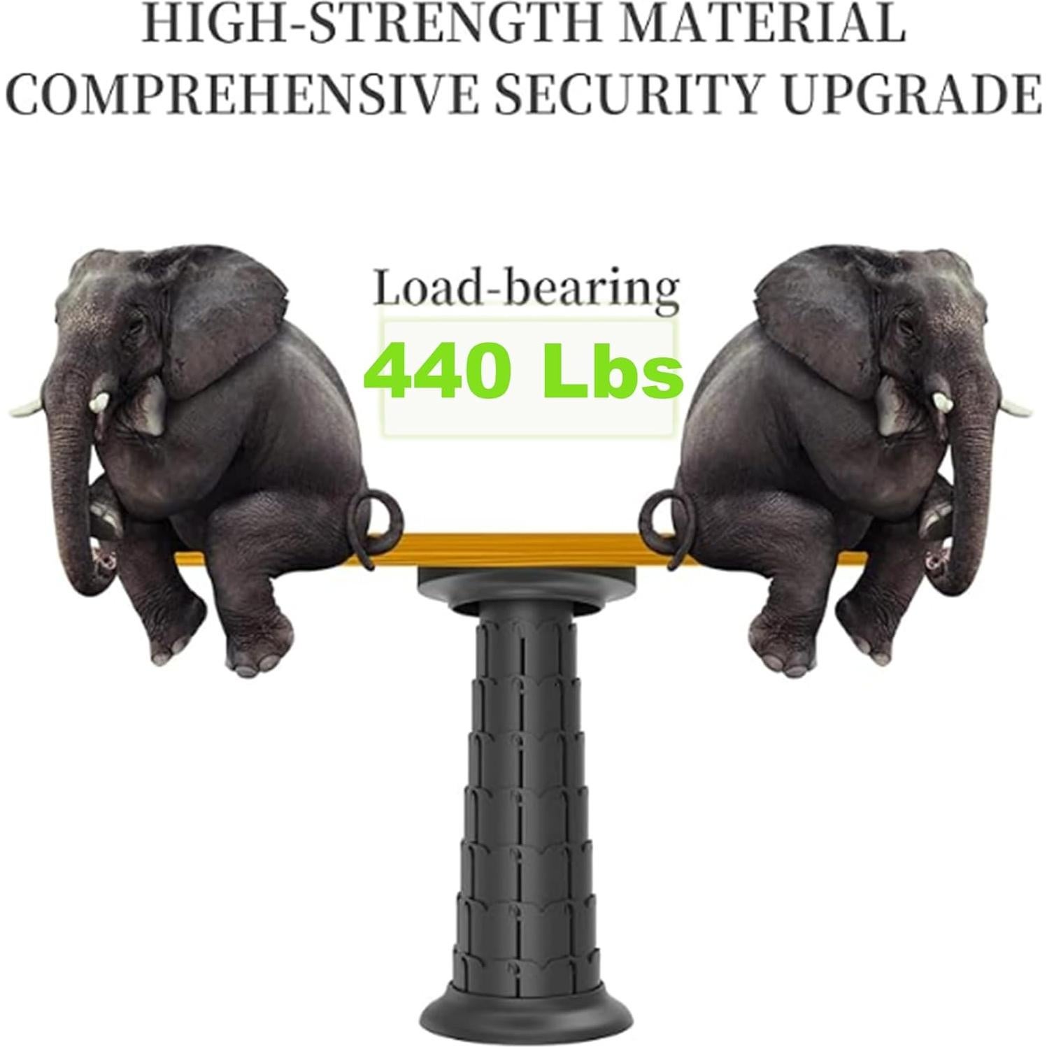 Taburete Plegable ALEVMOOM 2025 con Cojín 51.8 cm 200 kg