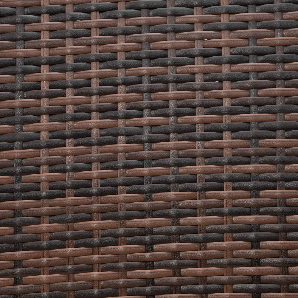 Conjunto de 4 Taburetes de Bar Rpuzonier Wicker 61 cm Patio