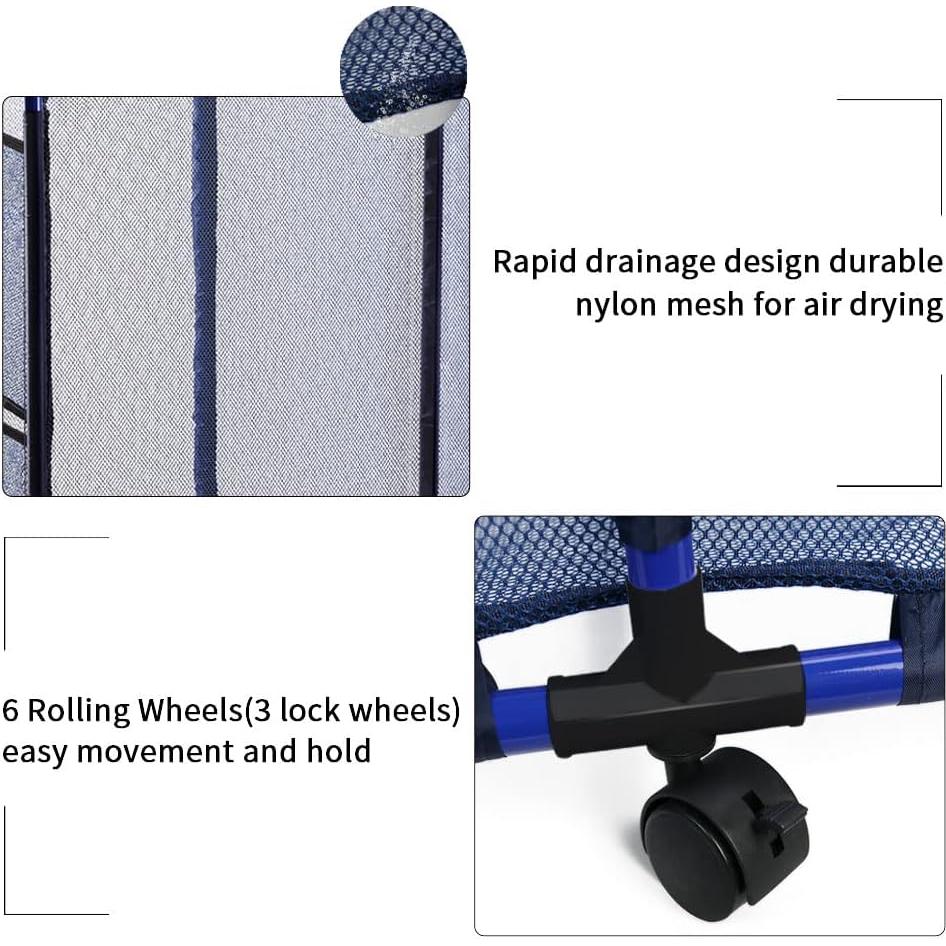 Carro de Almacenamiento para Piscina Cosaving 94x64x91cm Azul