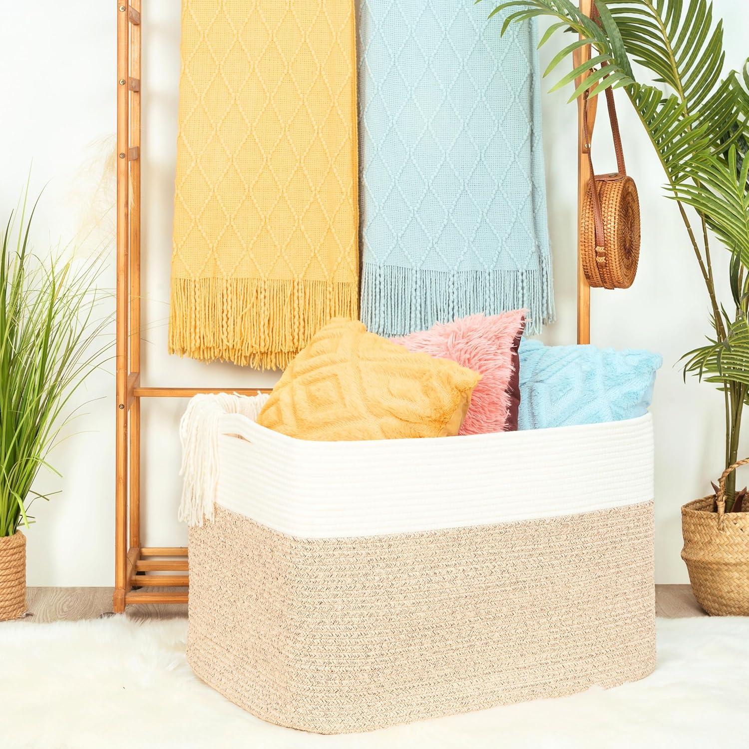 Cesta de Almacenamiento MINTWOOD 112L Tejida 63.5x43.2x40.6cm