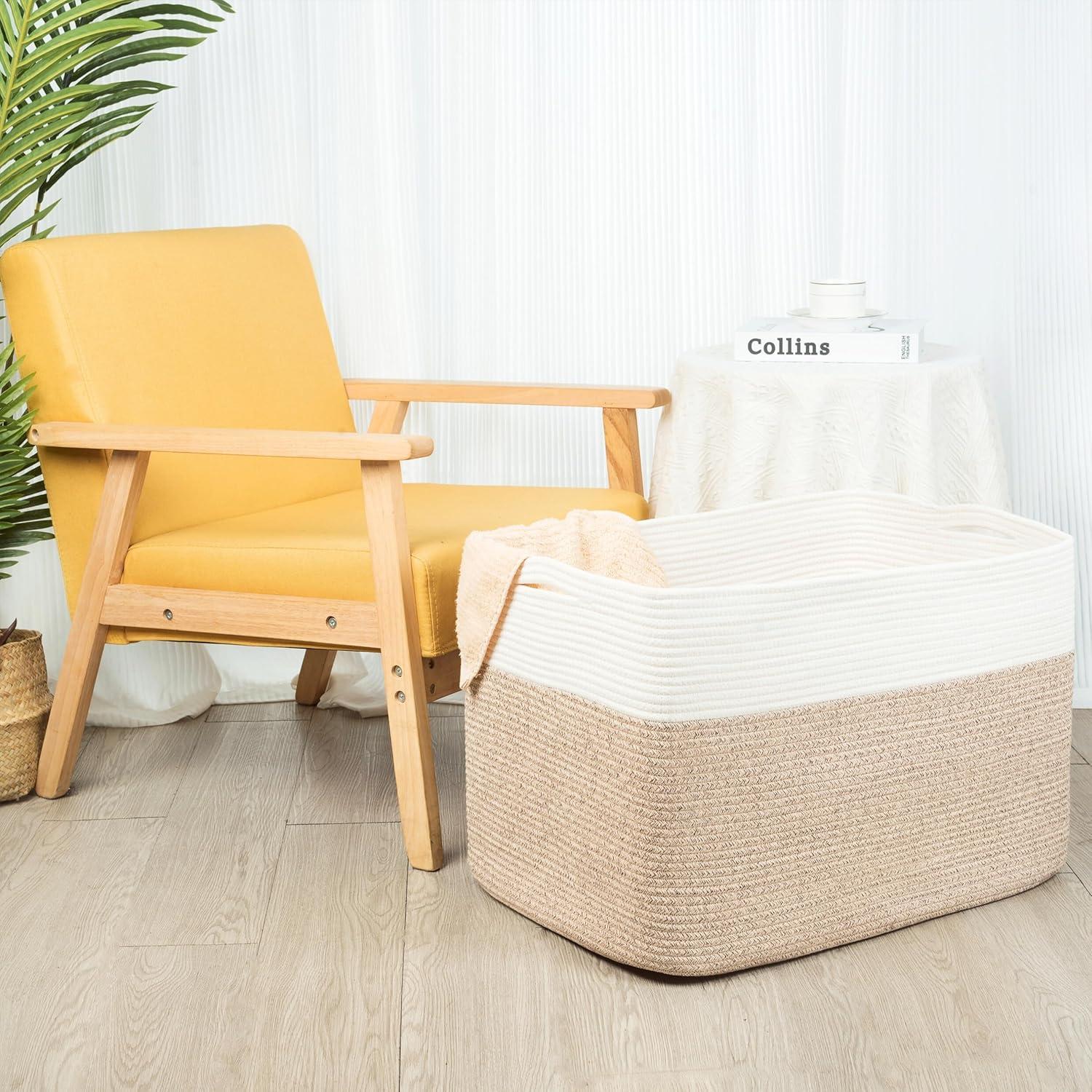 Cesta de Almacenamiento MINTWOOD 112L Tejida 63.5x43.2x40.6cm