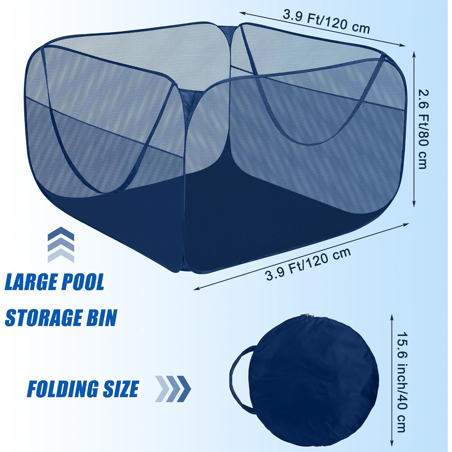 Contenedor de Almacenamiento Hahood para Juguetes de Piscina 119 cm