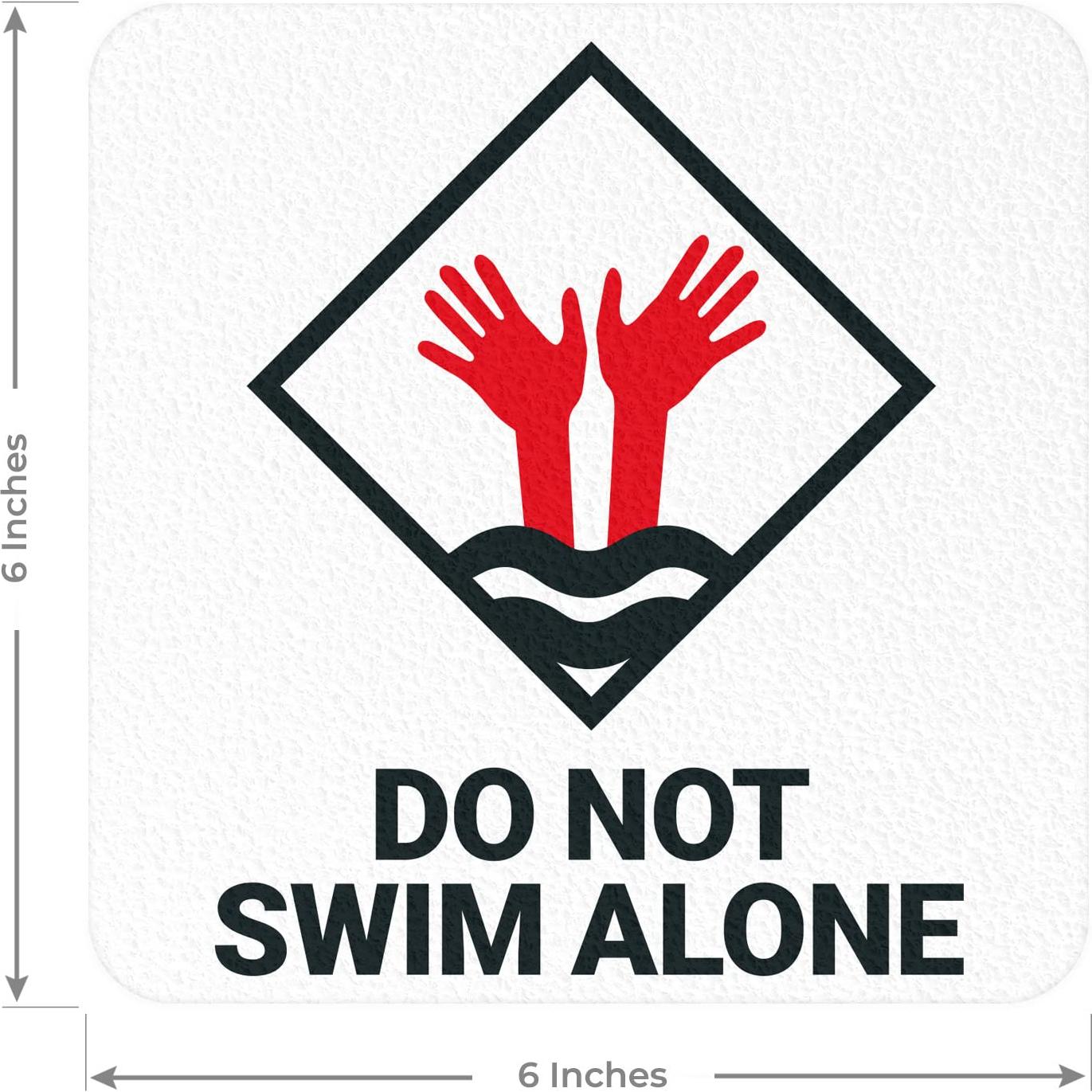 Marcador de Profundidad para Piscina Sigo Signs 15x15 cm Antideslizante