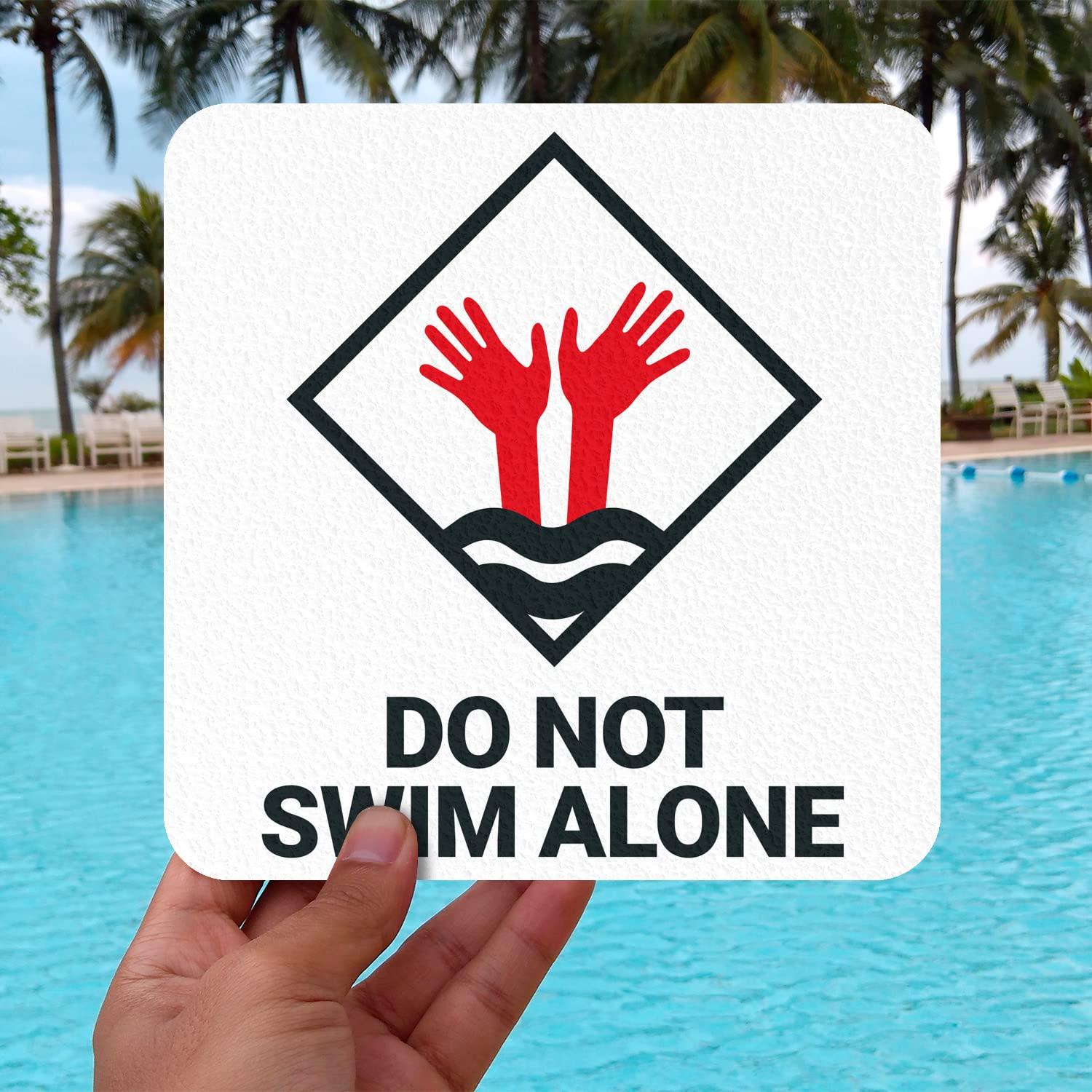 Marcador de Profundidad para Piscina Sigo Signs 15x15 cm Antideslizante