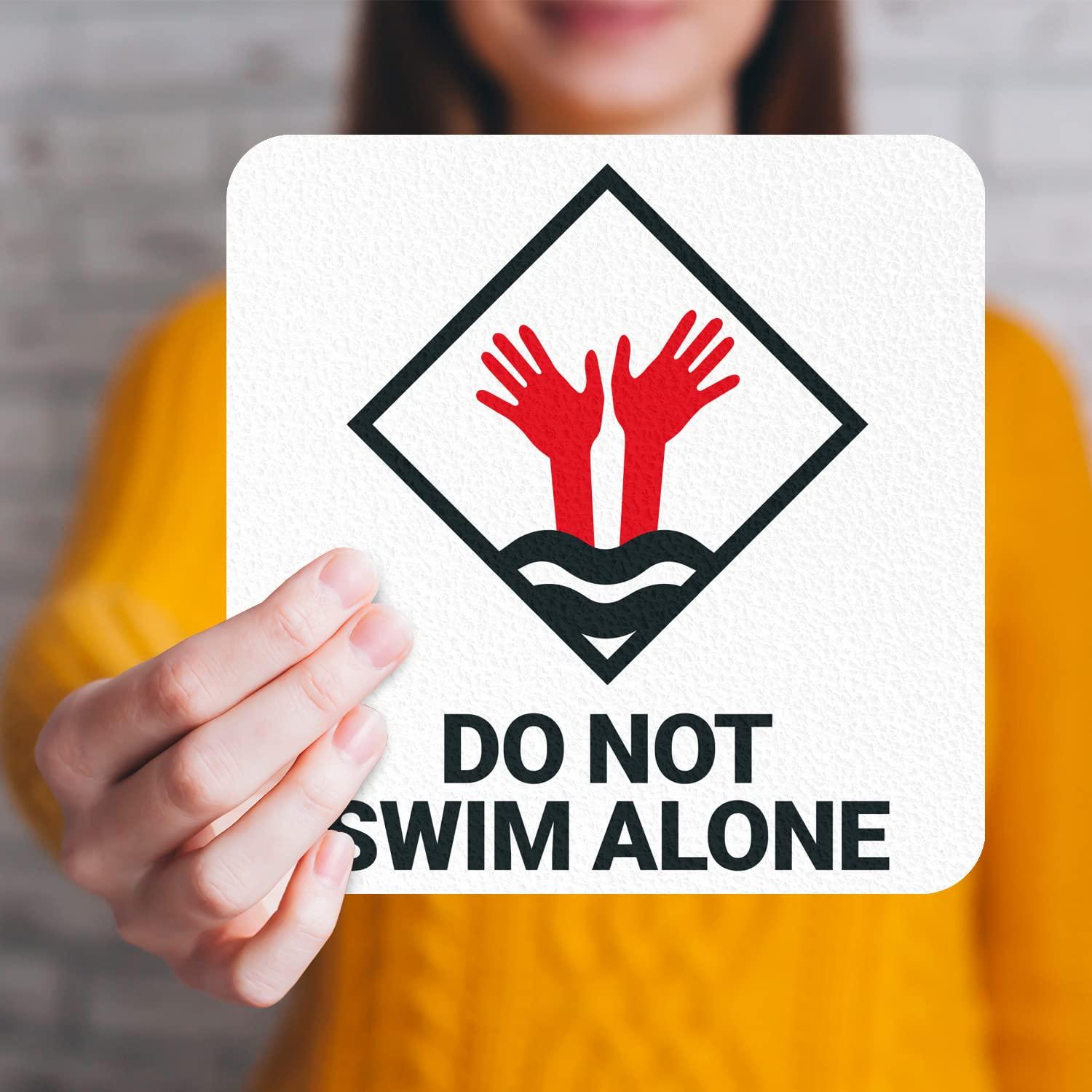 Marcador de Profundidad para Piscina Sigo Signs 15x15 cm Antideslizante