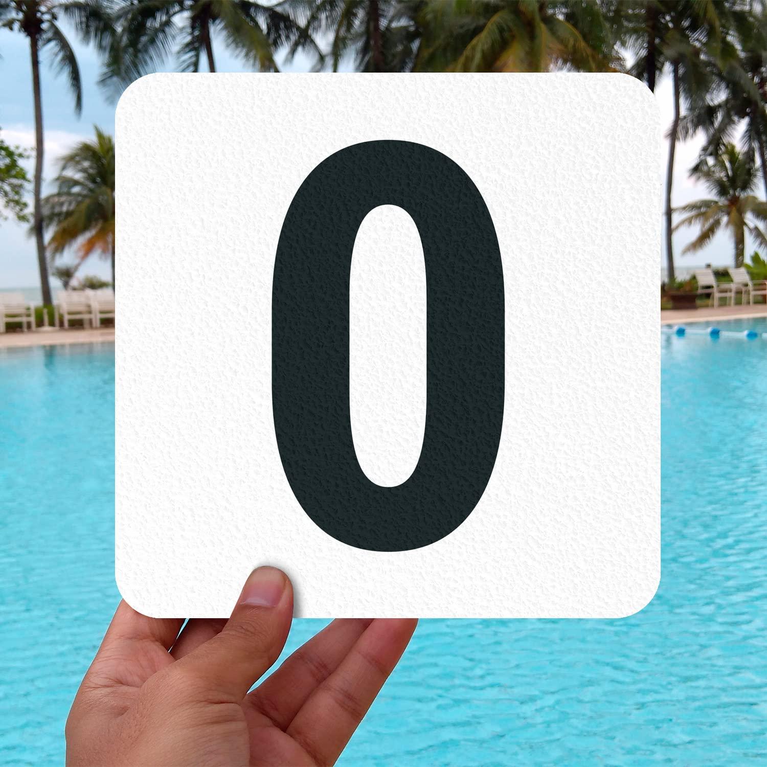 Marcador de Profundidad para Piscina Sigo Signs 15.24x15.24 cm Antideslizante