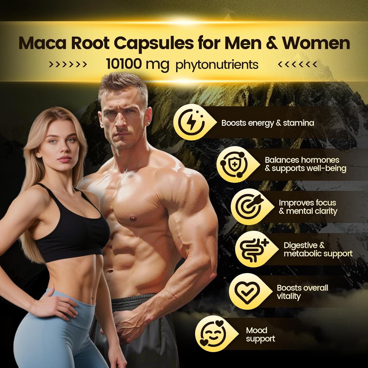 Cápsulas de Raíz de Maca VivoNu 300 Gelatinas 10100mg 100 Días