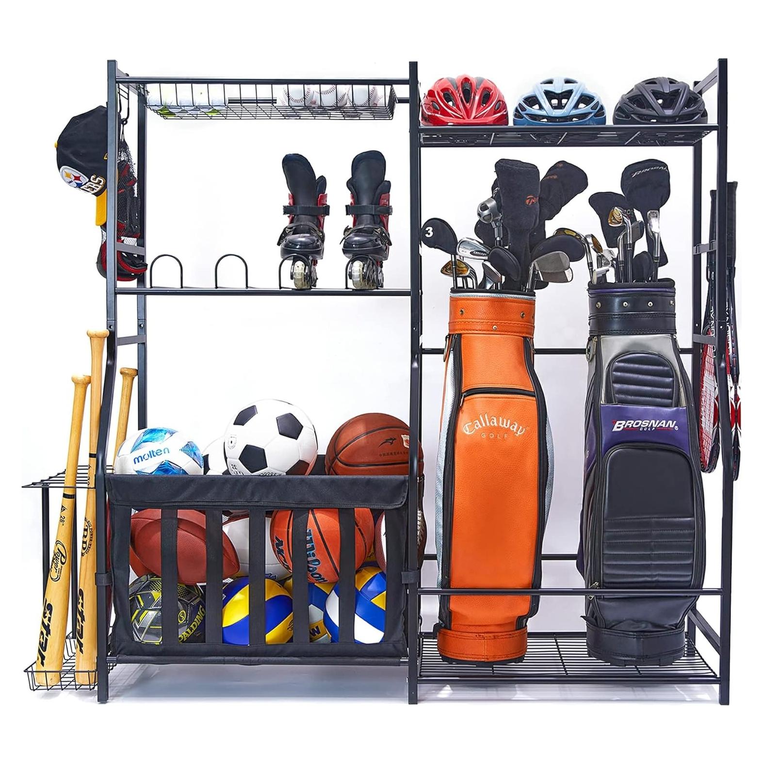 Organizador de Equipos Deportivos WALMANN para Garaje 2 Estantes