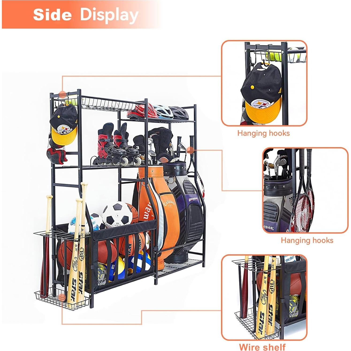 Organizador de Equipos Deportivos WALMANN para Garaje 2 Estantes