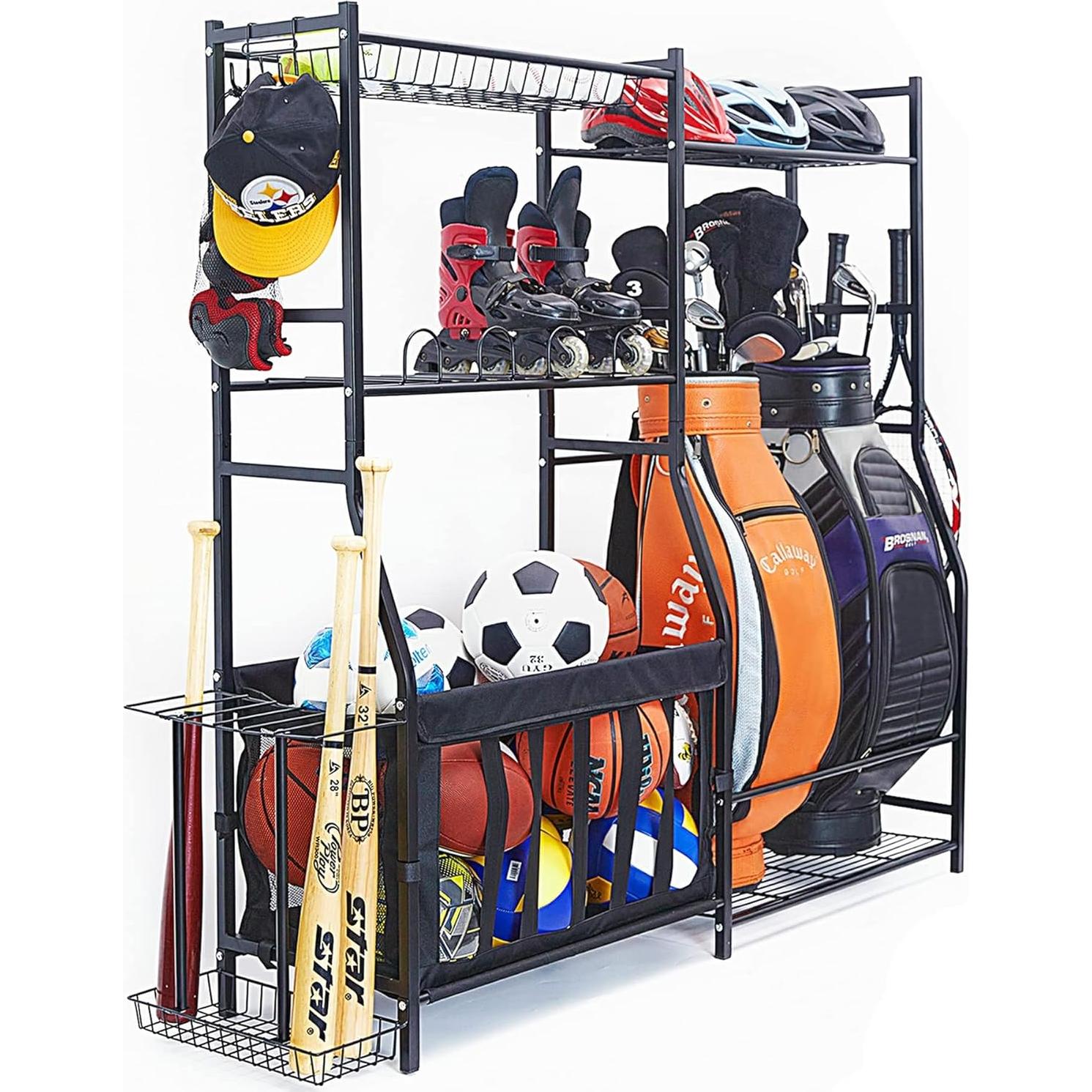 Organizador de Equipos Deportivos WALMANN para Garaje 2 Estantes