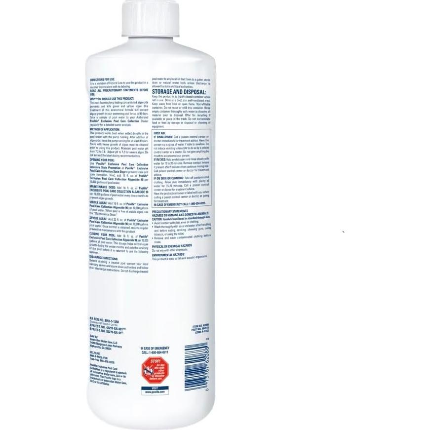 Algaecida Líquido Poolife 0.95 L - Control de Algas