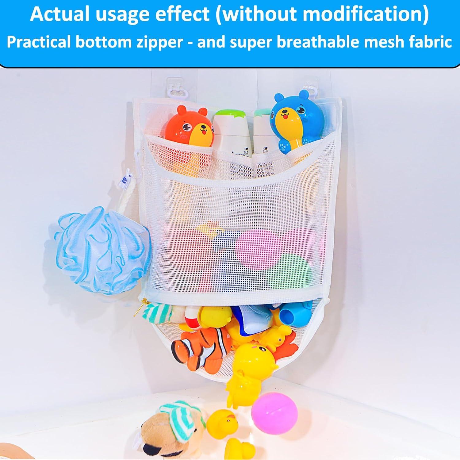 Organizador de Juguetes de Baño KPH, Malla Permeable, Secado Rápido