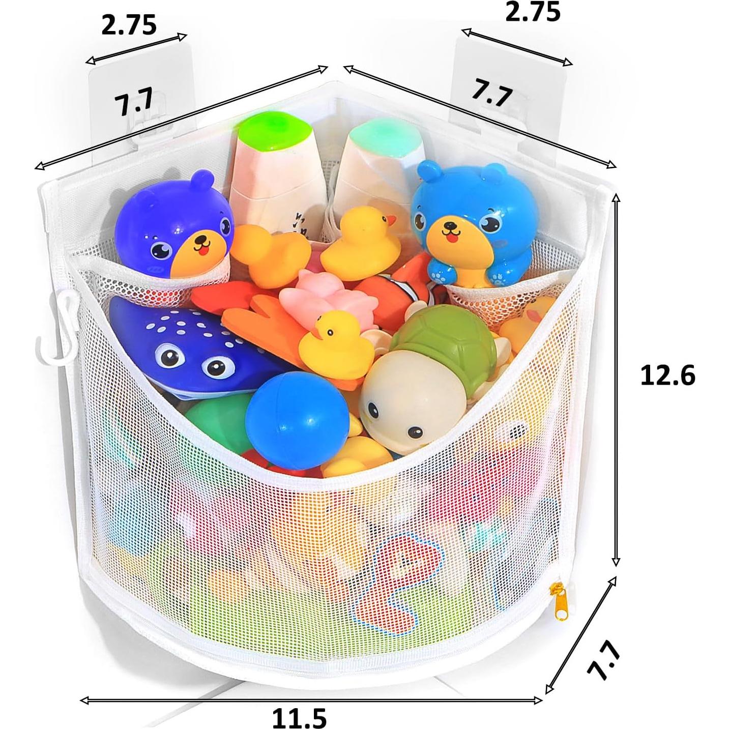 Organizador de Juguetes de Baño KPH, Malla Permeable, Secado Rápido