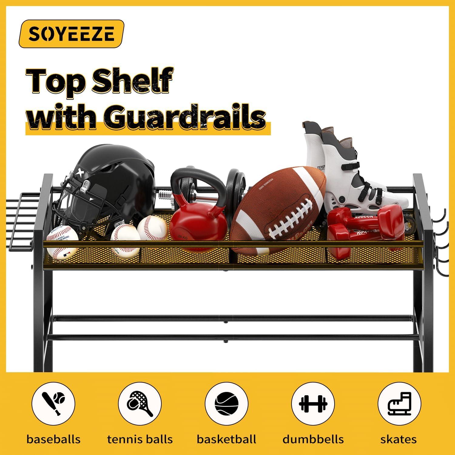 Organizador de Pelotas SOYEEZE 4 Niveles para Garaje