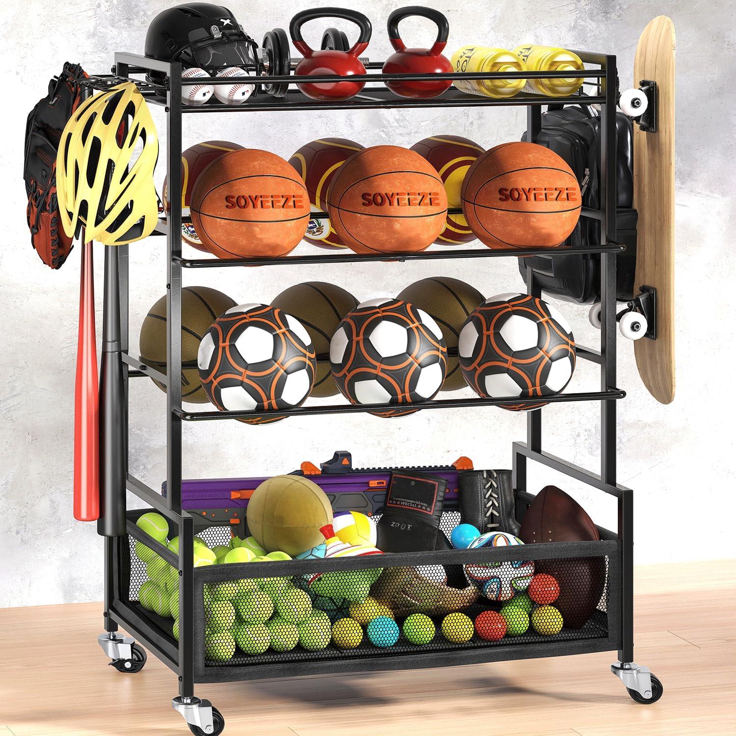 Organizador de Pelotas SOYEEZE 4 Niveles para Garaje