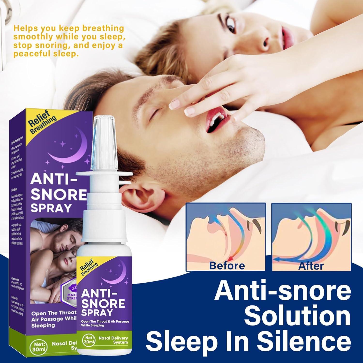 Spray Antisnoring Asomooh 30ml - Solución Natural para Ronquidos