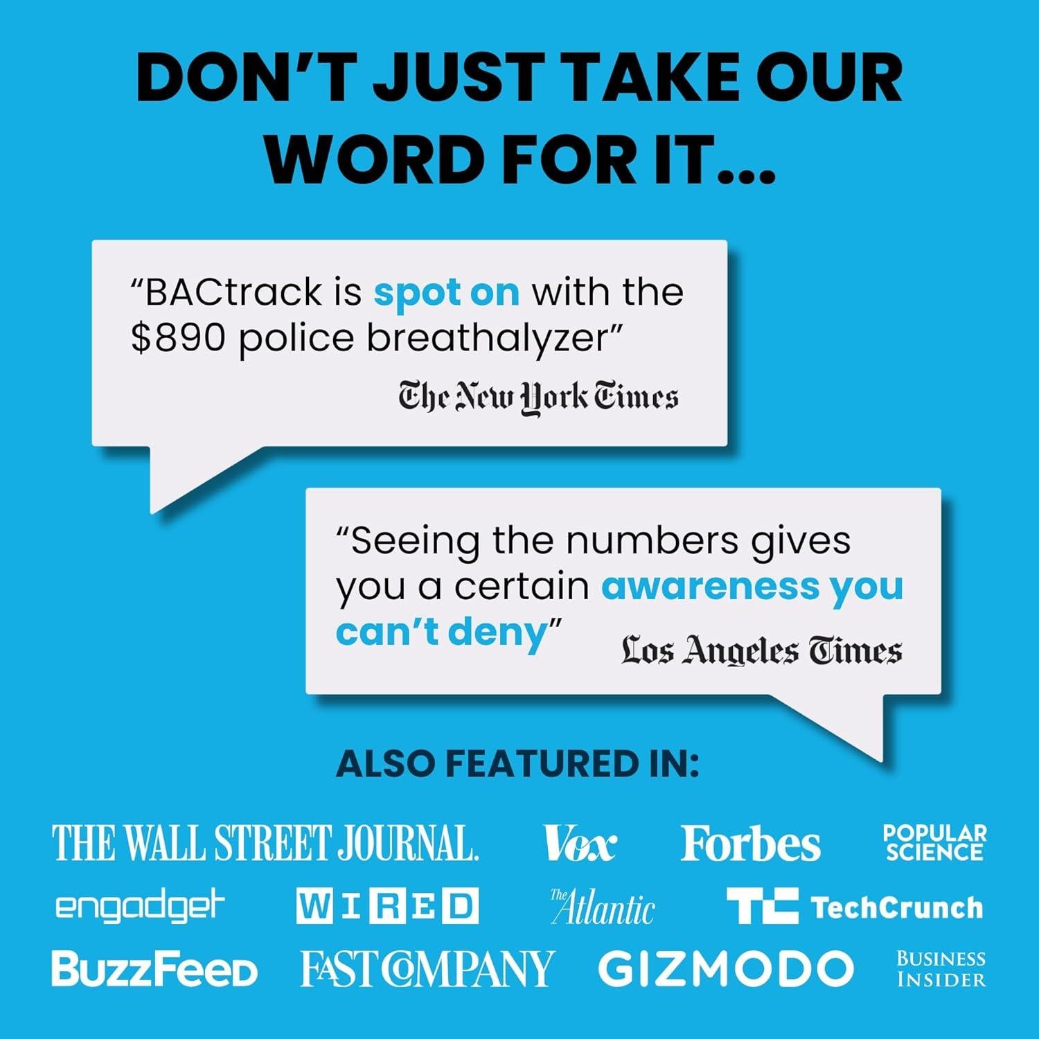 Alcoholímetro BACtrack C6 | Precisión Profesional | Conectividad Inalámbrica