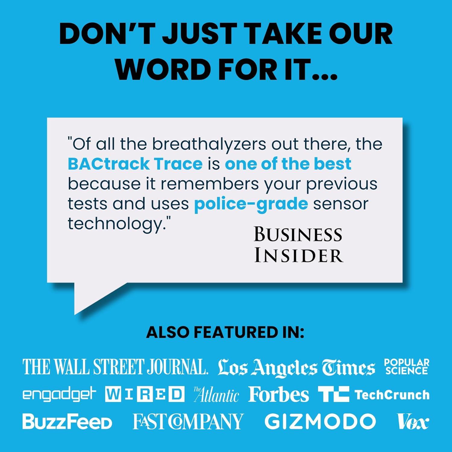 Probador de Aliento BACtrack Trace - Precisión Profesional