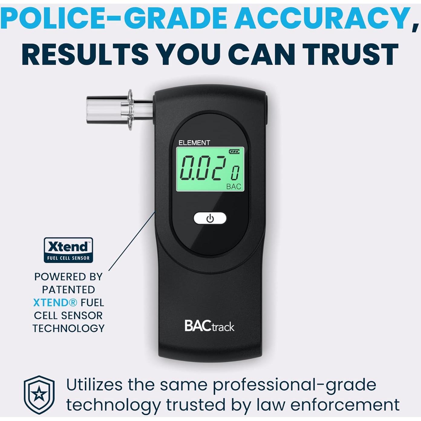 Alcoholímetro BACtrack Element Profesional Portátil - Precisión Grado Policial