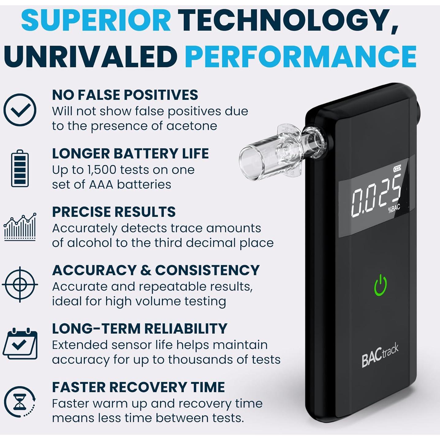 Alcoholímetro BACtrack Scout Profesional Portátil - Precisión Grado Profesional