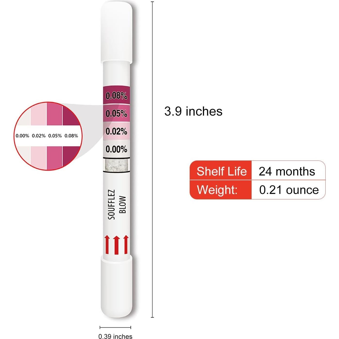 Alcoholímetro desechable AssuTest 4 en 1 - Prueba en casa