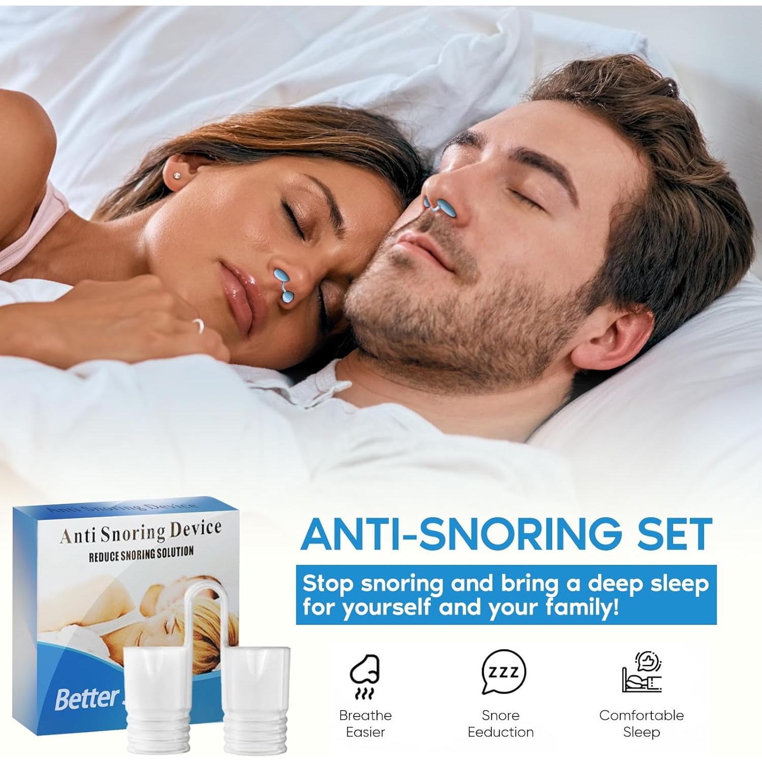 Válvulas Nasales Antisnoring KinomiYa - 8 Piezas Reutilizables